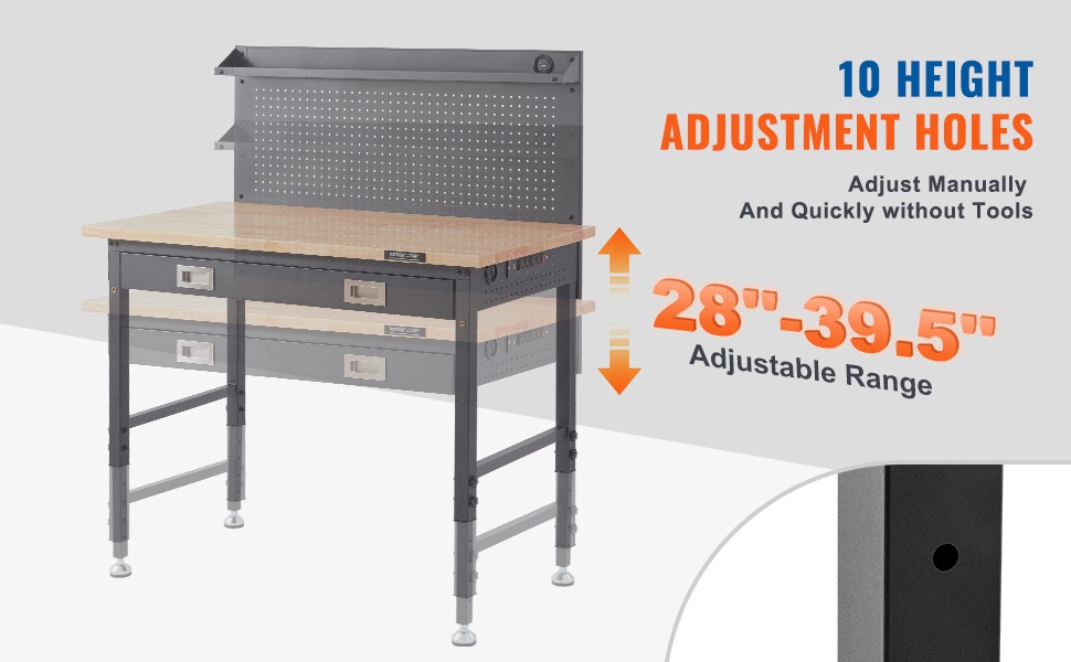 Korkeussäädettävä työpöytä